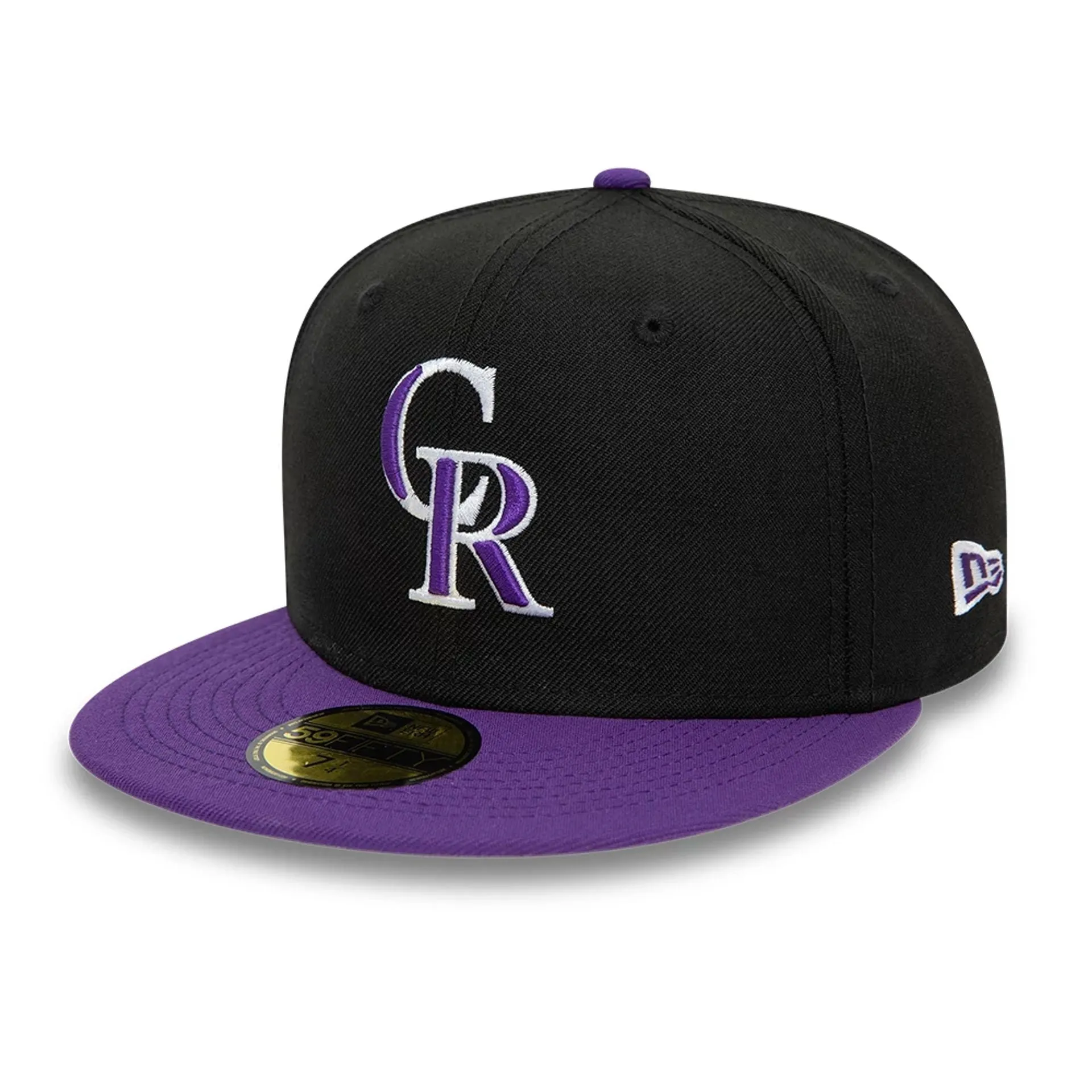 Colorado Rockies MLB Purple Success Black 59FIFTY Fitted Cap