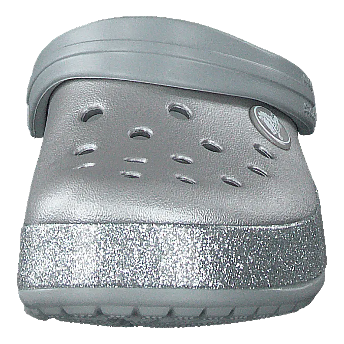 Crocband Glitter Clog K Silver