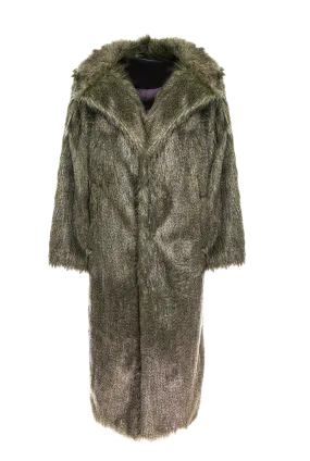 Faux Fur Long Coat & Vest