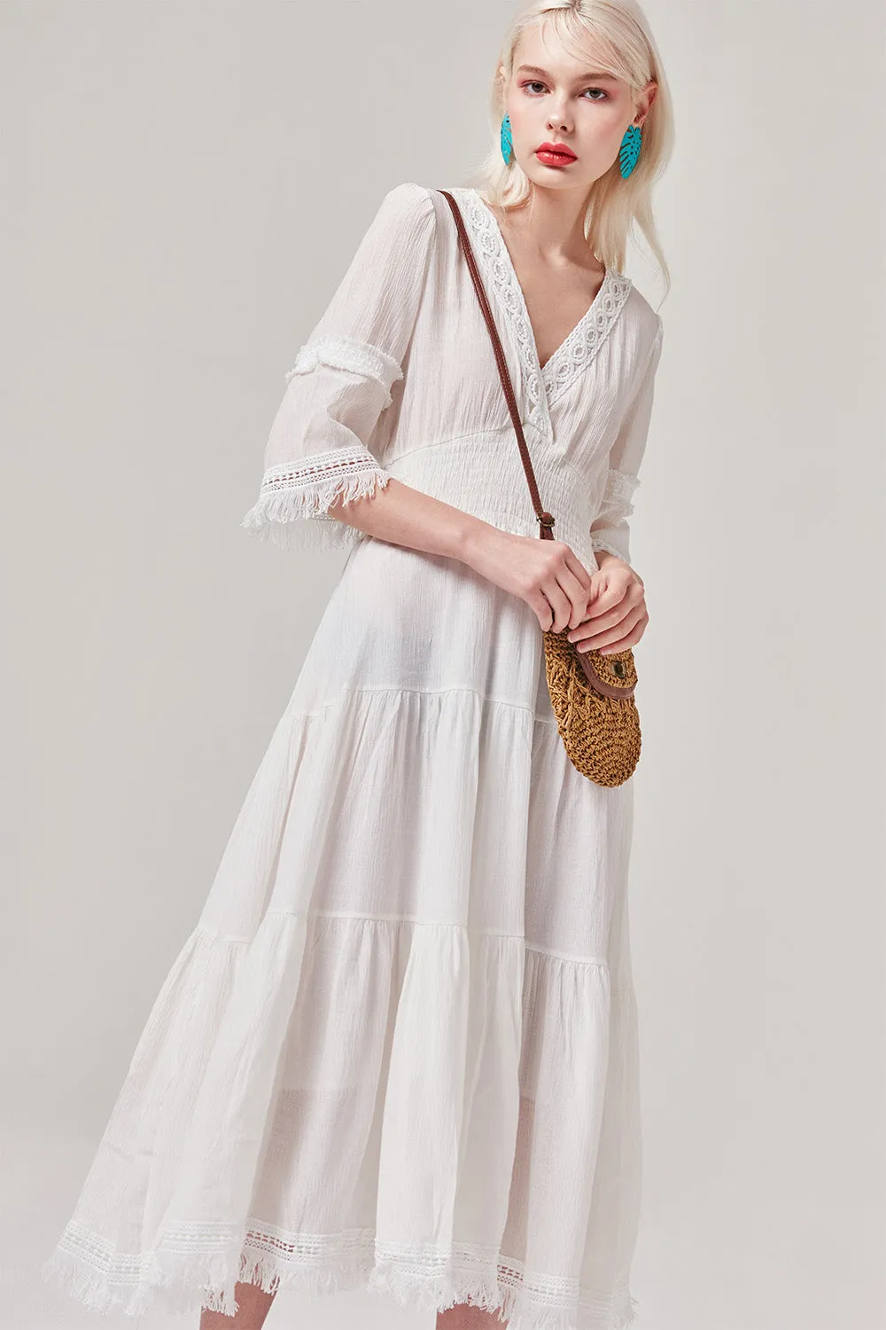 Fringe Maxi Dress