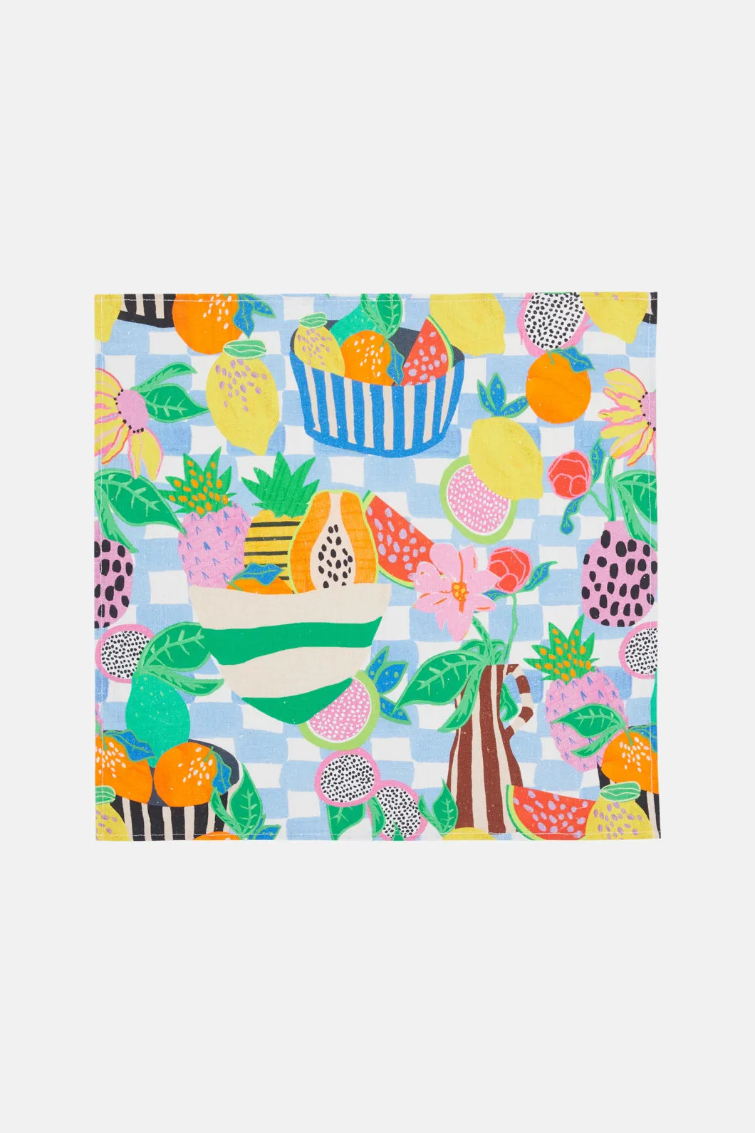 Fruit Check Napkin Set 4