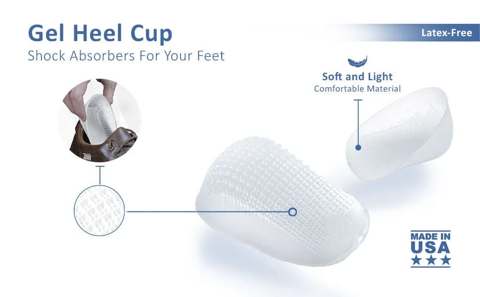 Gel Heel Cups - Heavy Duty