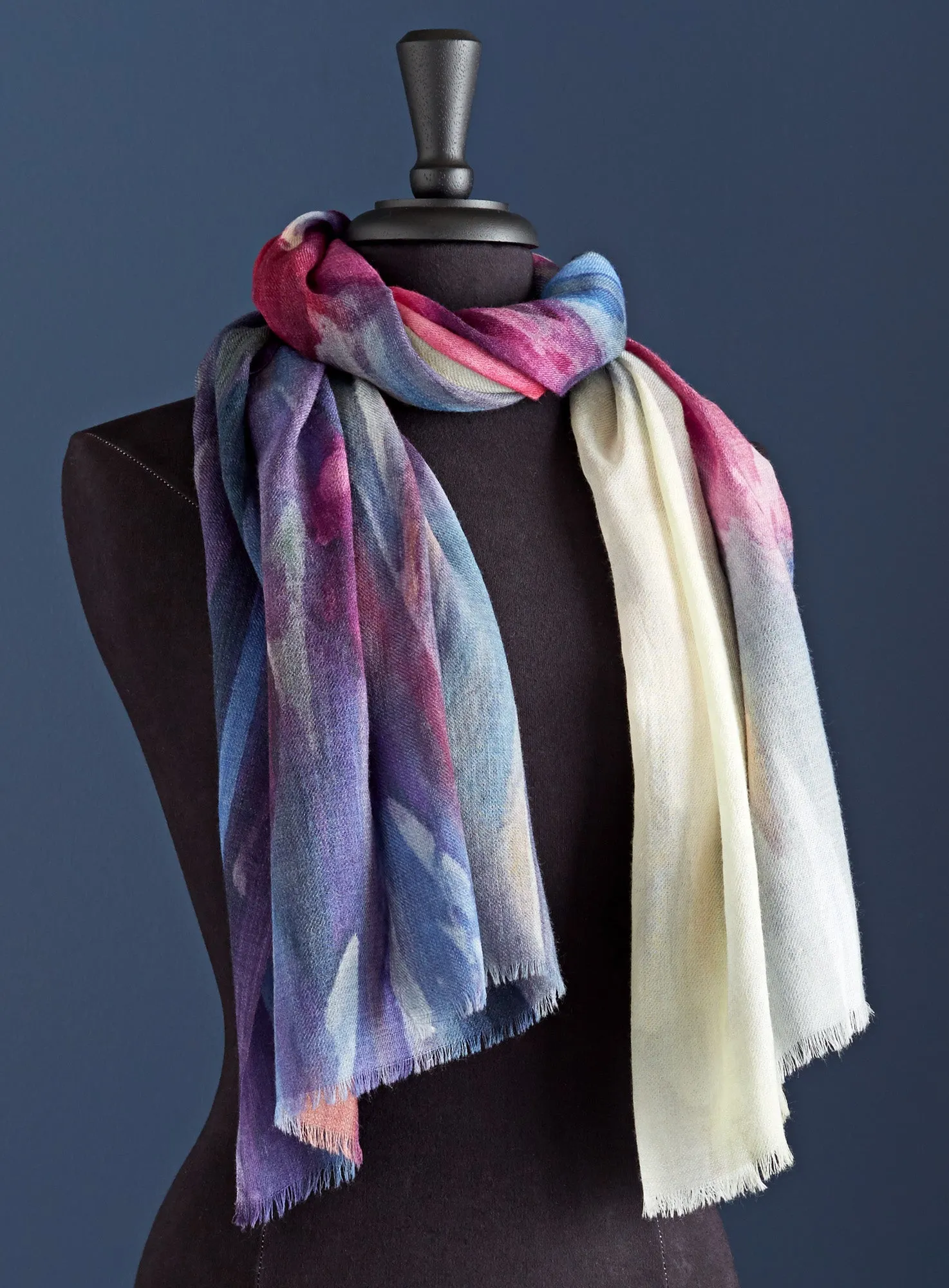 Gemstone Garden Wool Scarf