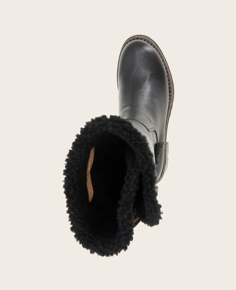 GENTLE SOULS - Bradford Leather Sherpa Lined Boot