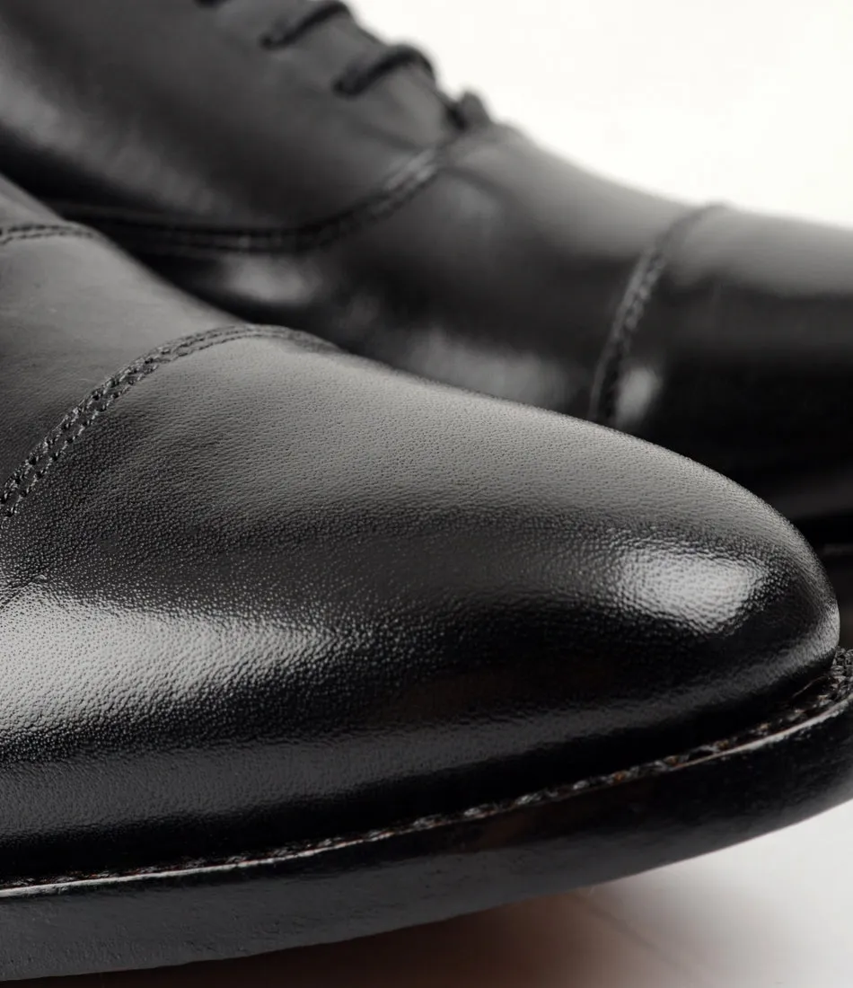 Goodyear Welted - Cap Toe Oxfords - Black