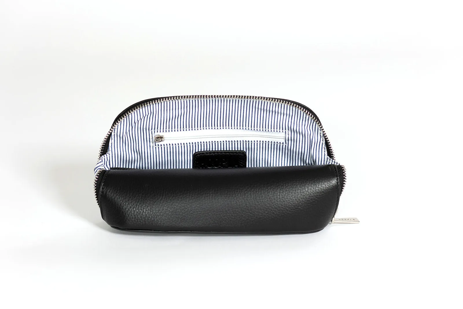 HOOPLA LEATHER MAKE-UP BAG BLACK