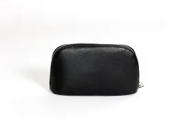 HOOPLA LEATHER MAKE-UP BAG BLACK