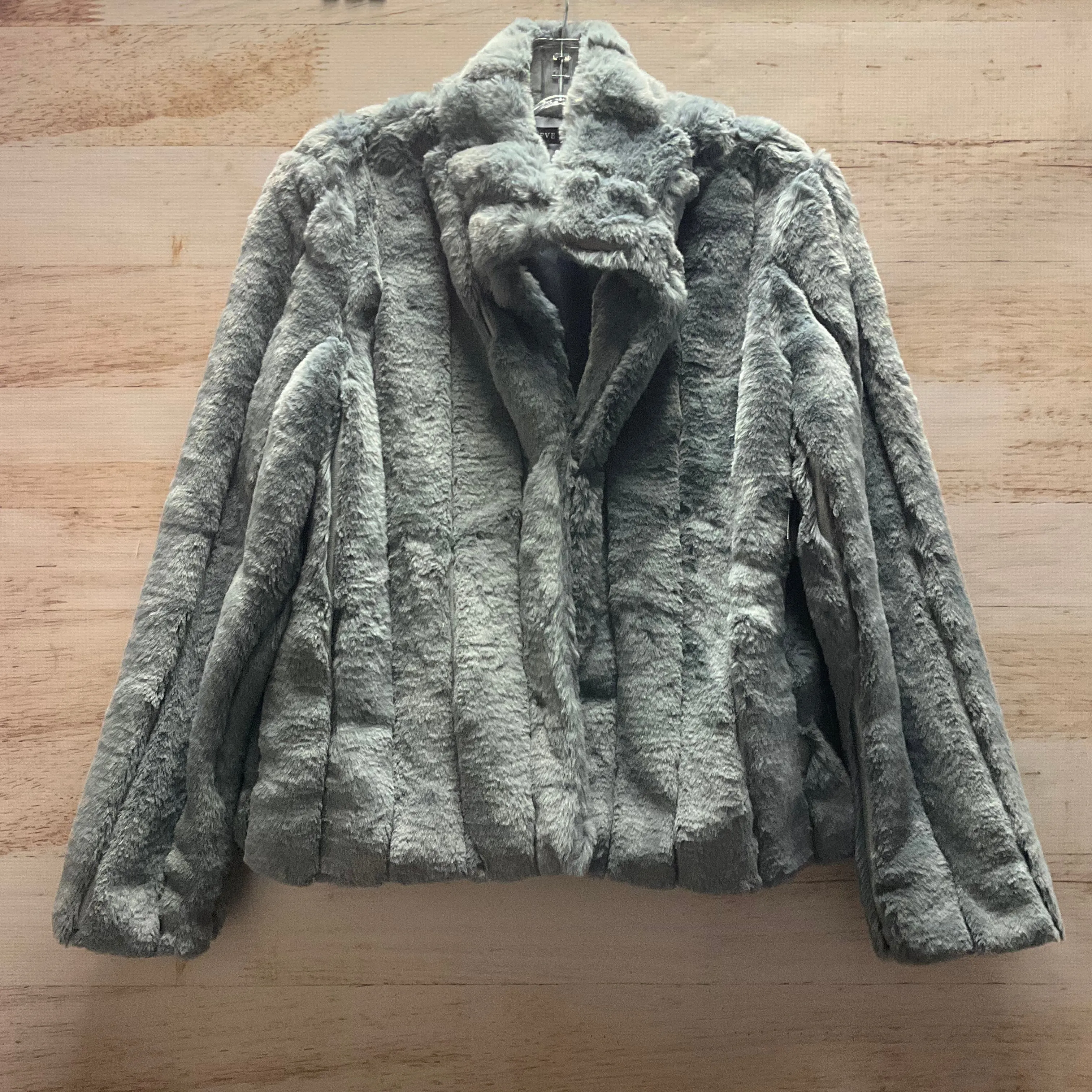 Jacket Faux Fur & Sherpa By Hyfve In Grey, Size: S