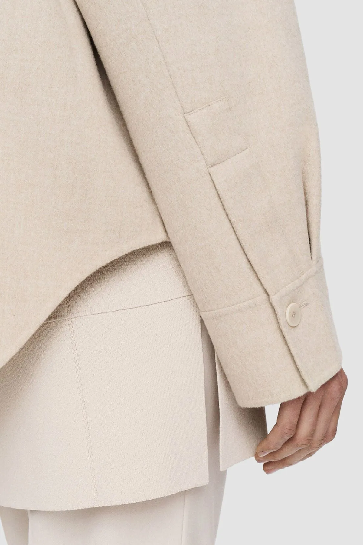 Joseph Light Double Face Henri Jacket - Oat Melange