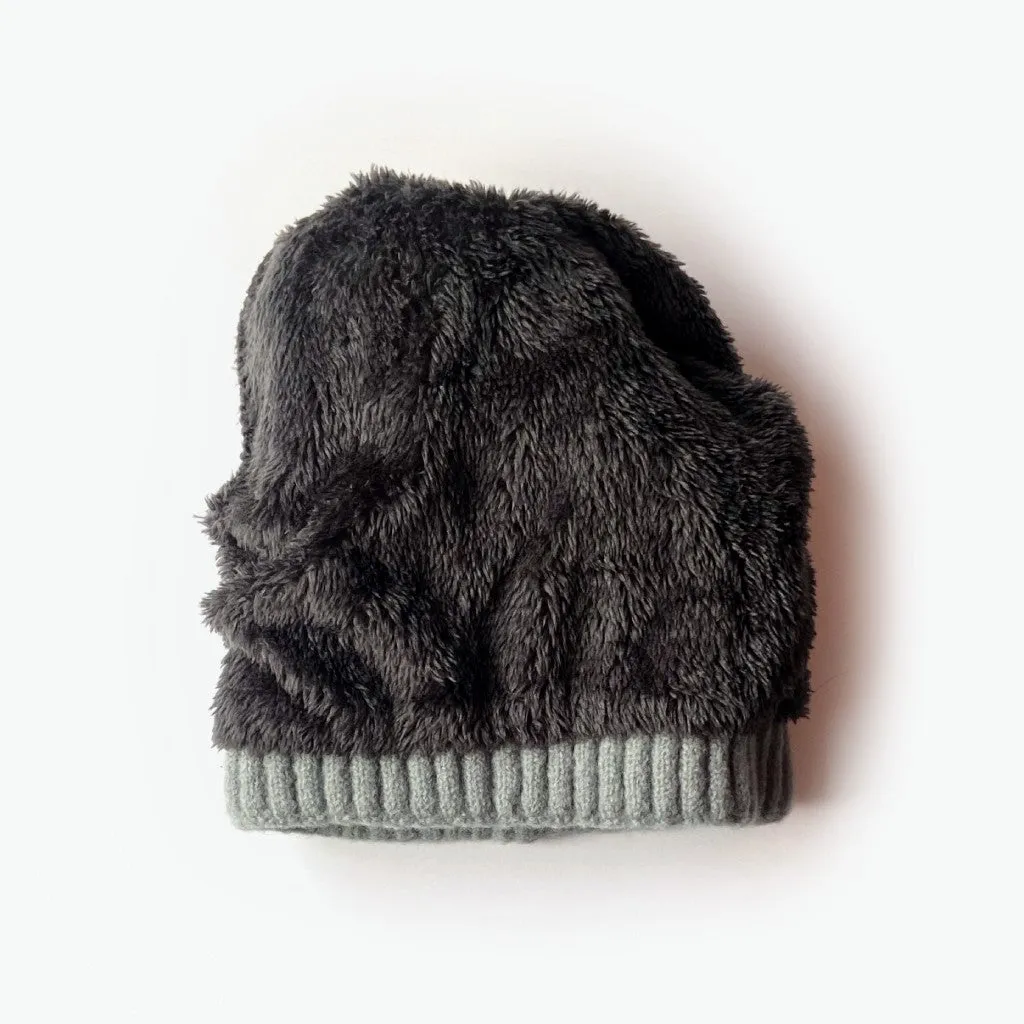 Kate Fleece Lined Beanie - Grey