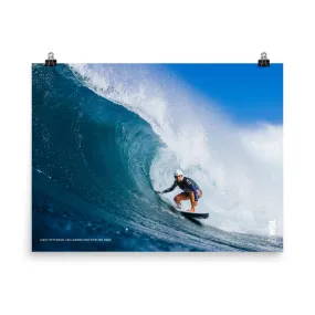 Lakey Peterson Poster (Unframed): Billabong Pro Pipeline 2022