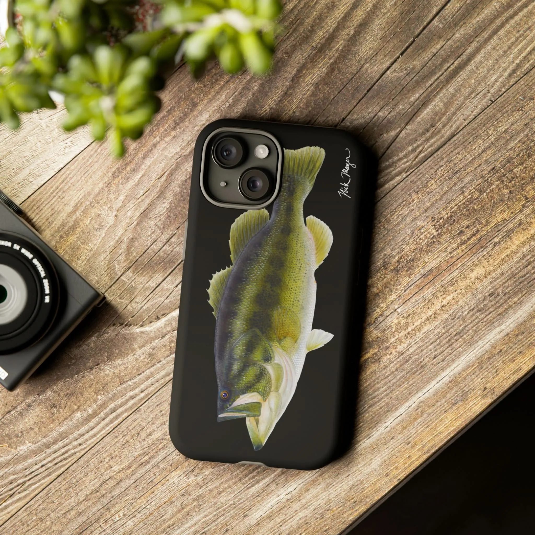 Largemouth Bass Black iPhone 15 Case