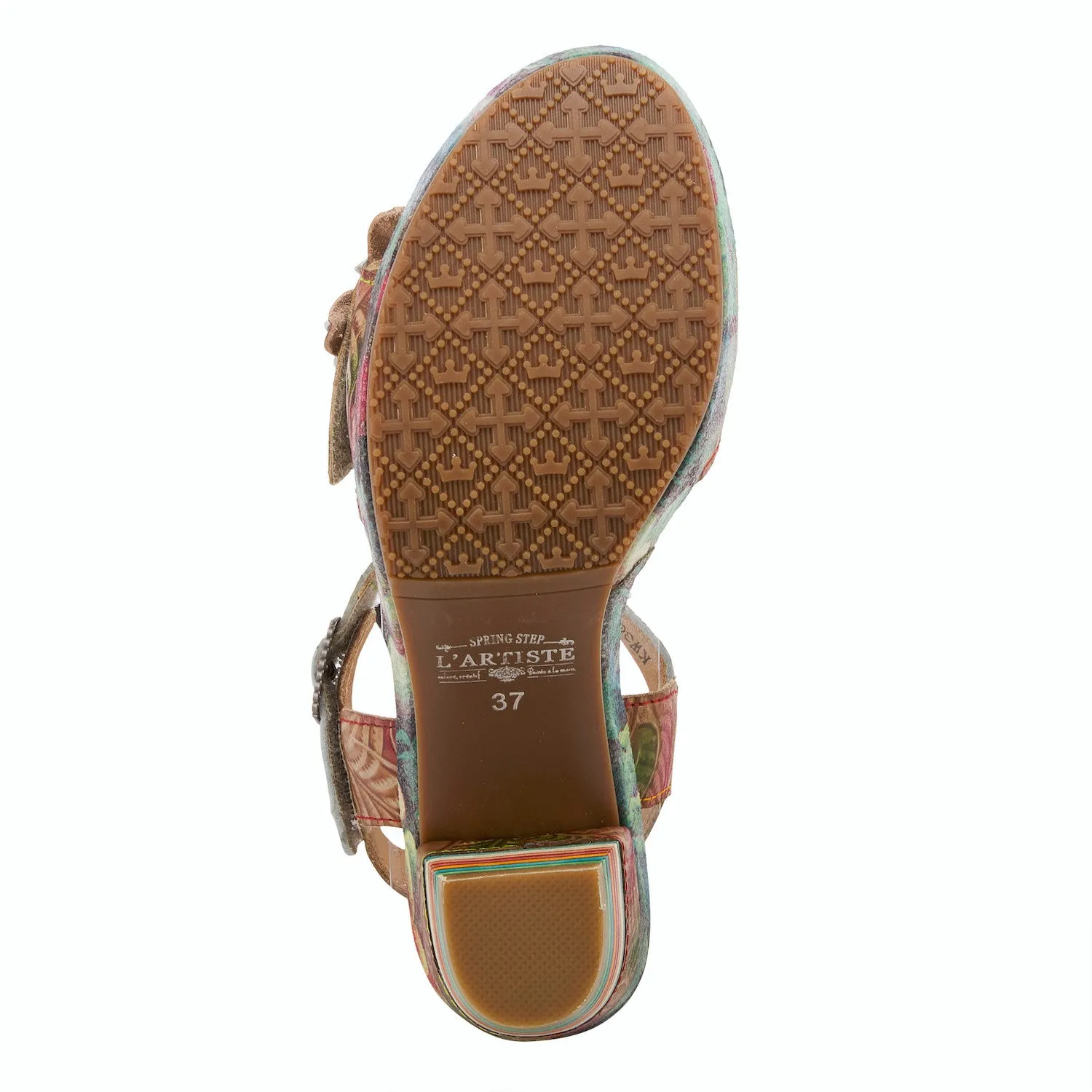 Leilanie Heeled Celebration Sandal in Tan CLOSEOUTS