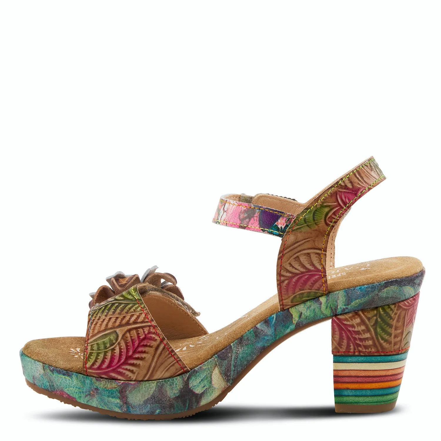 Leilanie Heeled Celebration Sandal in Tan CLOSEOUTS