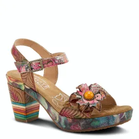 Leilanie Heeled Celebration Sandal in Tan CLOSEOUTS