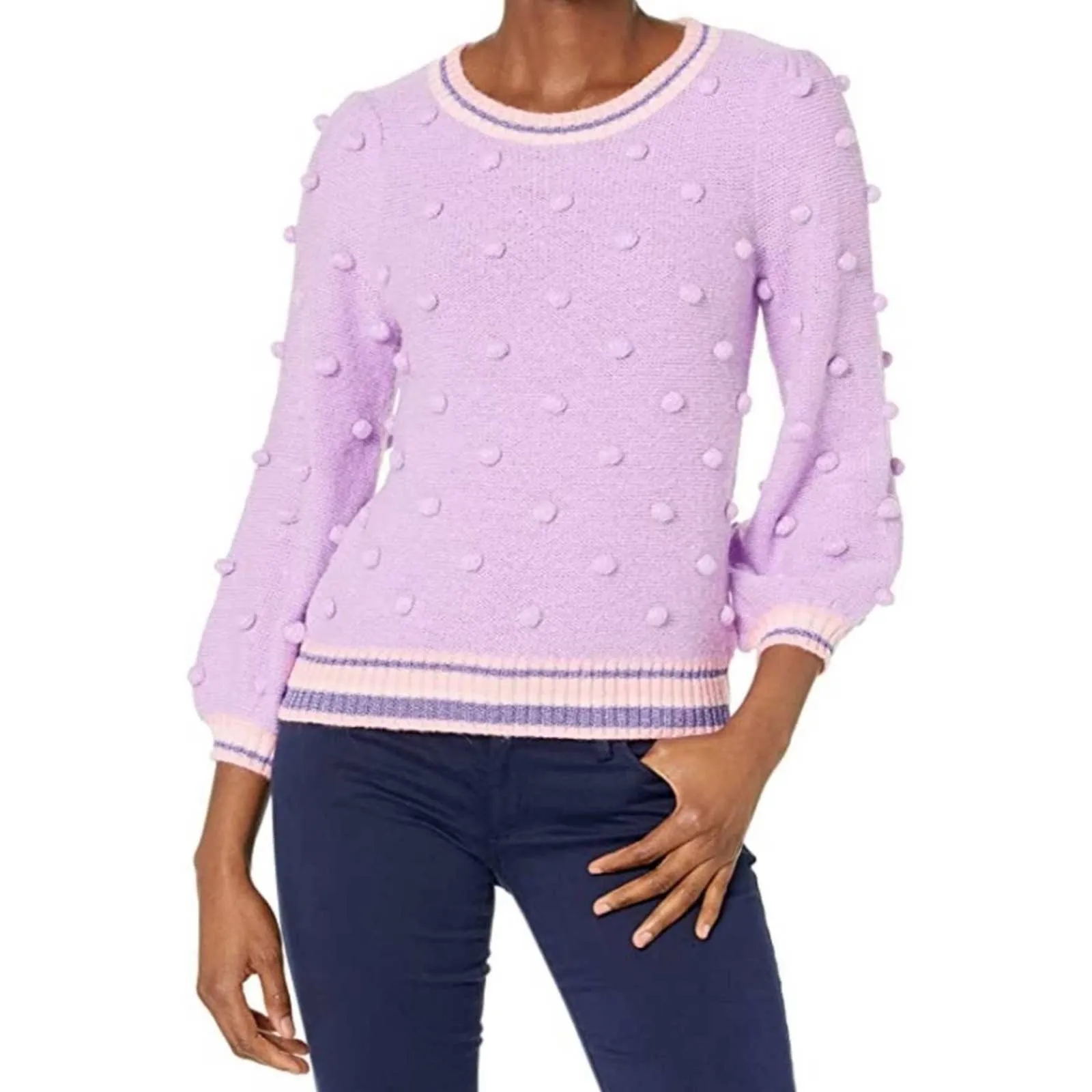 Lilly Pulitzer Dorianna Sweater Purple Iris LG