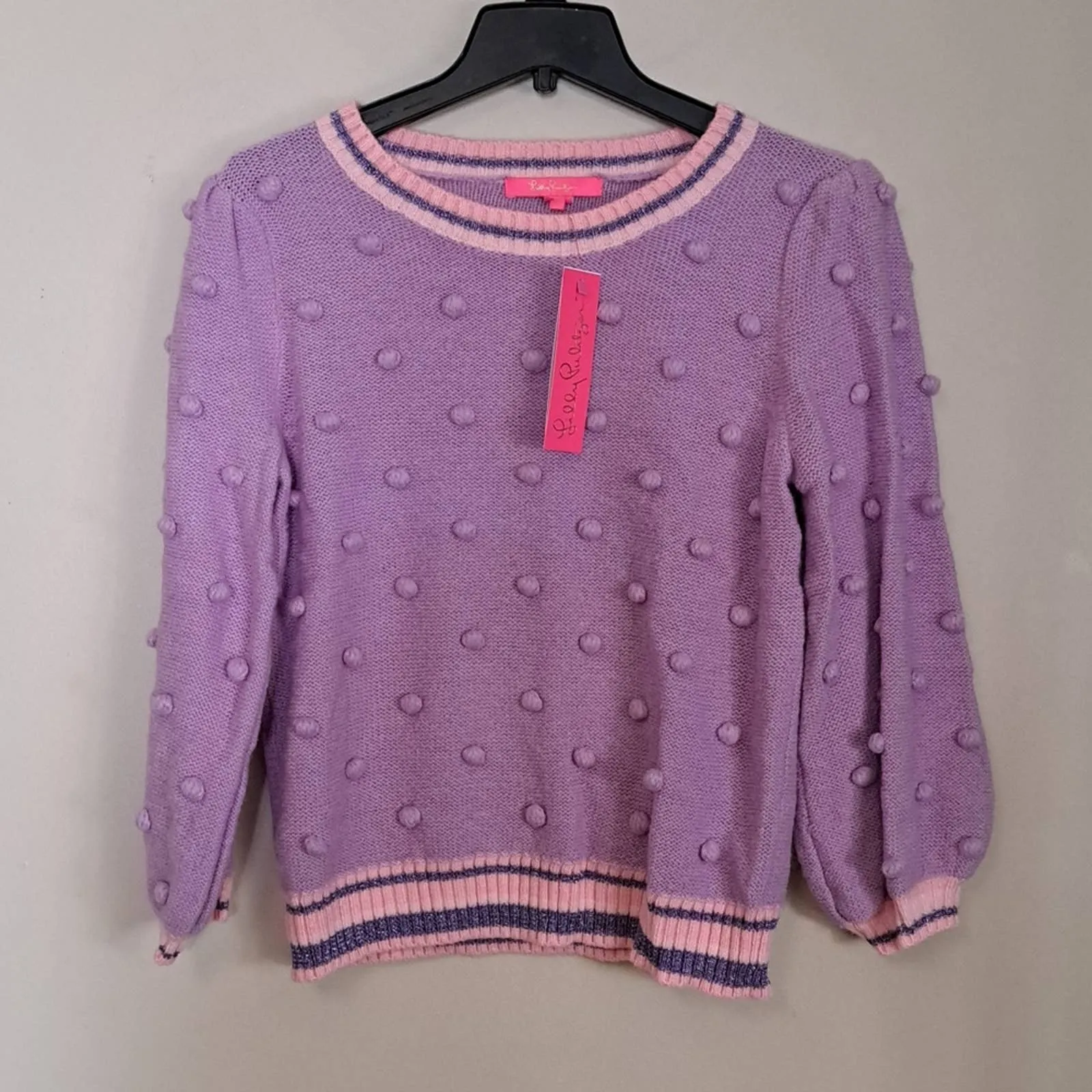 Lilly Pulitzer Dorianna Sweater Purple Iris LG