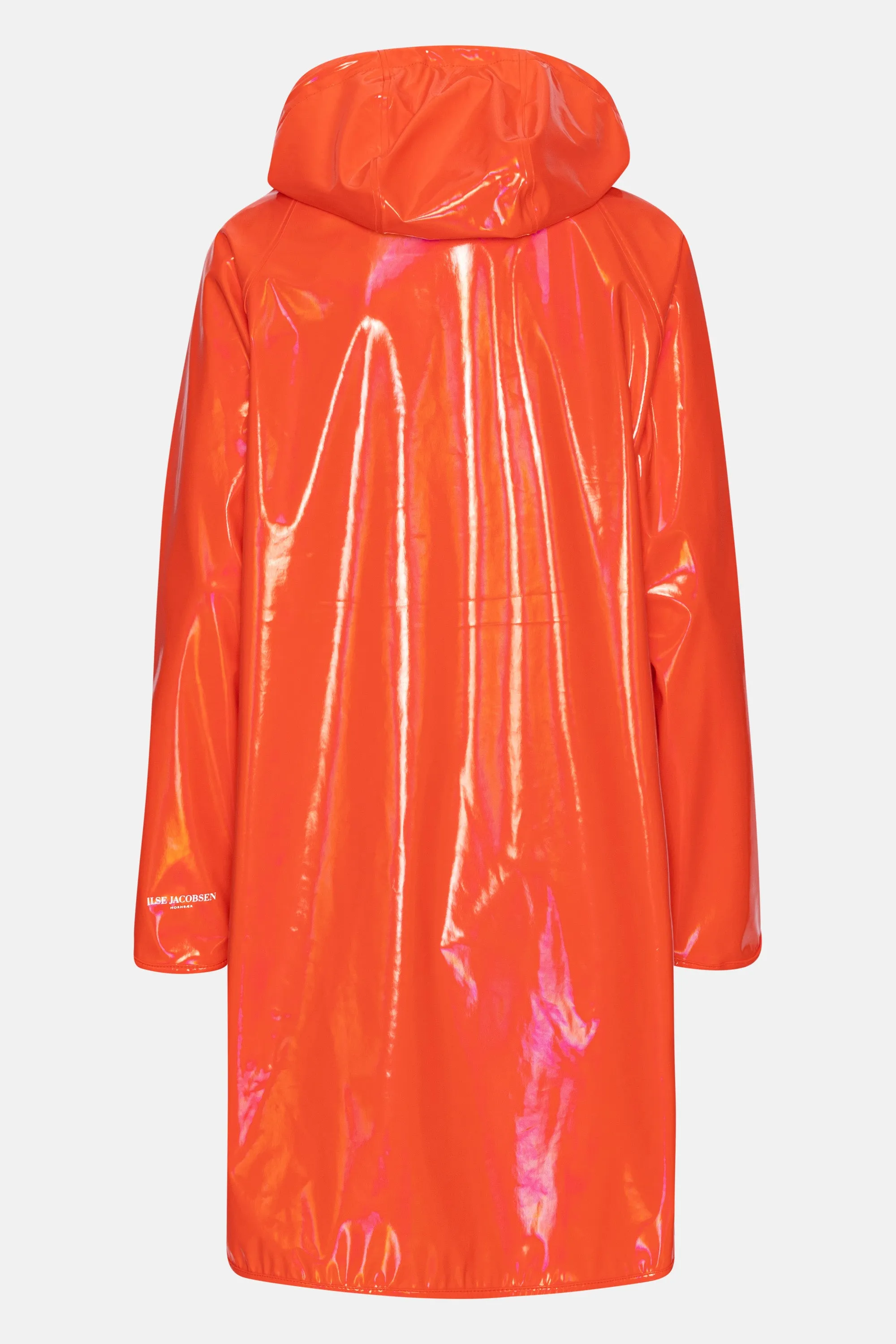 Long Raincoat - Hot Orange