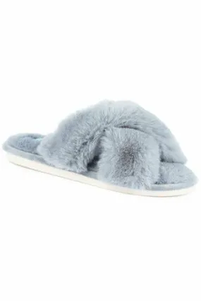 Lunar KLB 001 Leticia Grey Mule Slipper