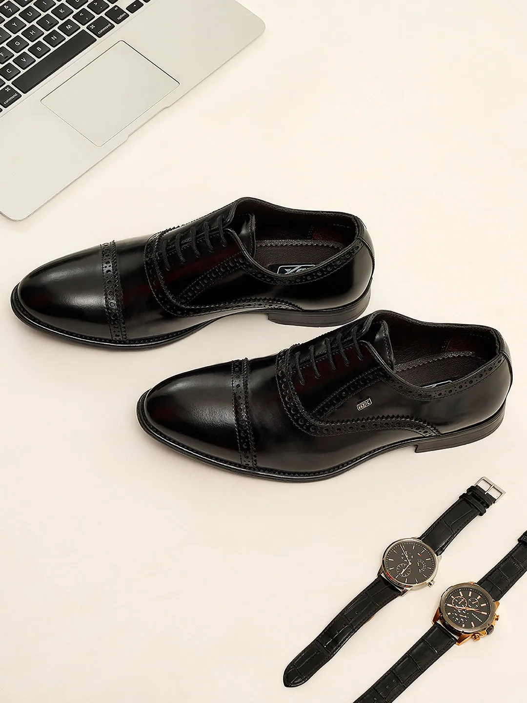 Men's Black Regular Toe Lace Up Formal (IX2033)