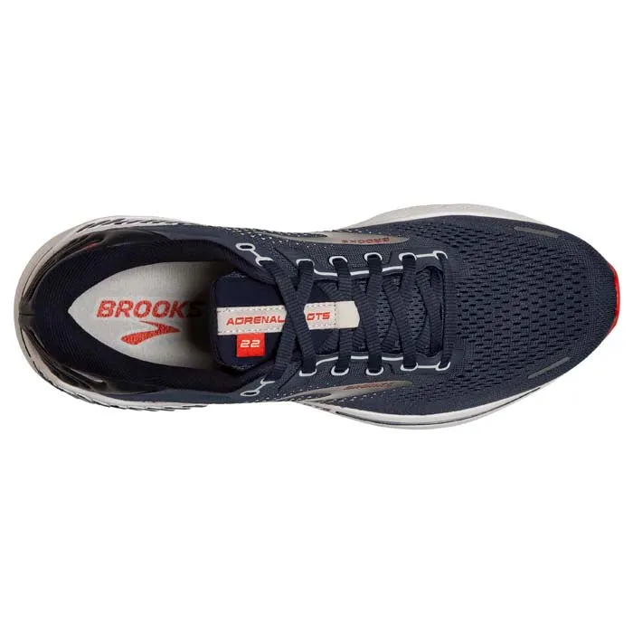 Mens Brooks Running Adrenaline GTS 22 in Peacoat/India Ink/Grenadine