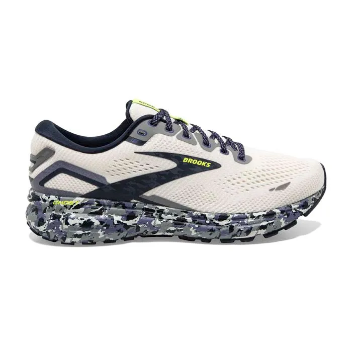 Mens Brooks Running Ghost 15 Camo Pack in White/Eclipse/Nightlife