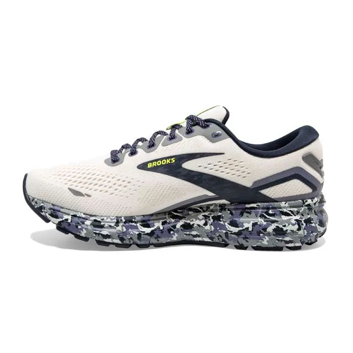 Mens Brooks Running Ghost 15 Camo Pack in White/Eclipse/Nightlife