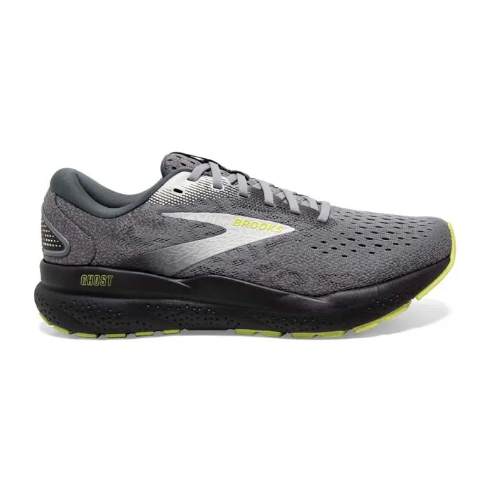 Mens Brooks Running Ghost 16 in Primer/Grey/Lime