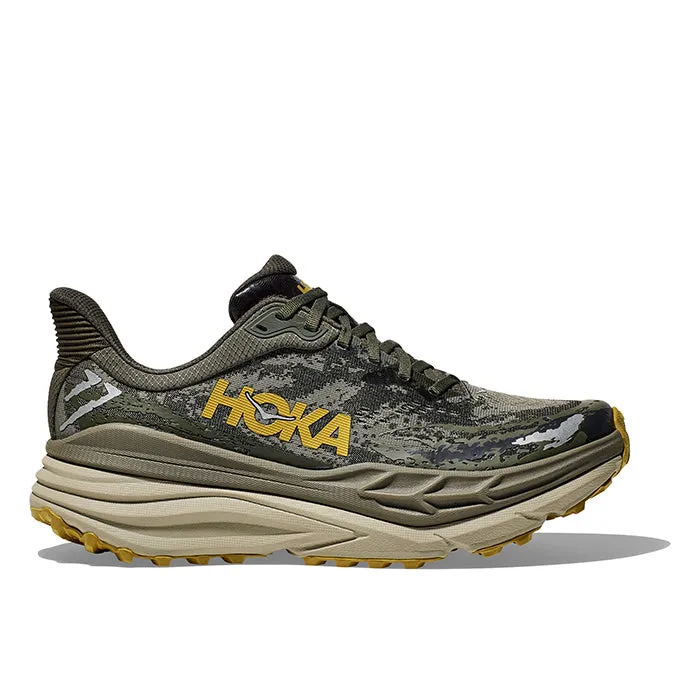 Mens Hoka Stinson ATR 7 in Olive Haze/Forest Cover