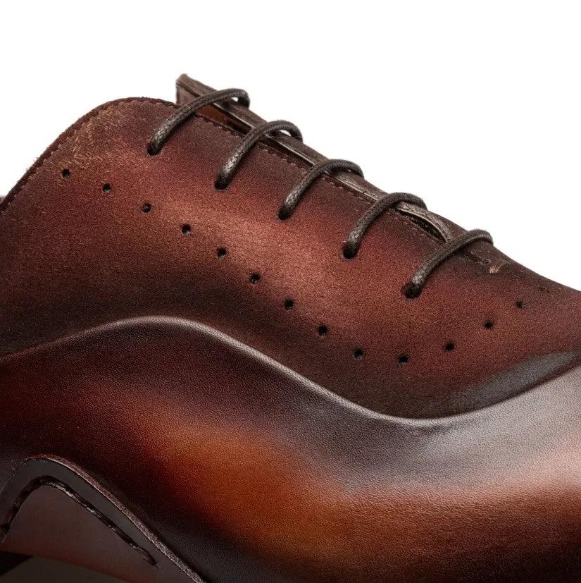 Mezlan "Affari" Medallion Toe Oxford Cognac/Rust