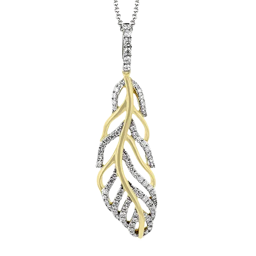 Nature Pendant in 18k Gold with Diamonds