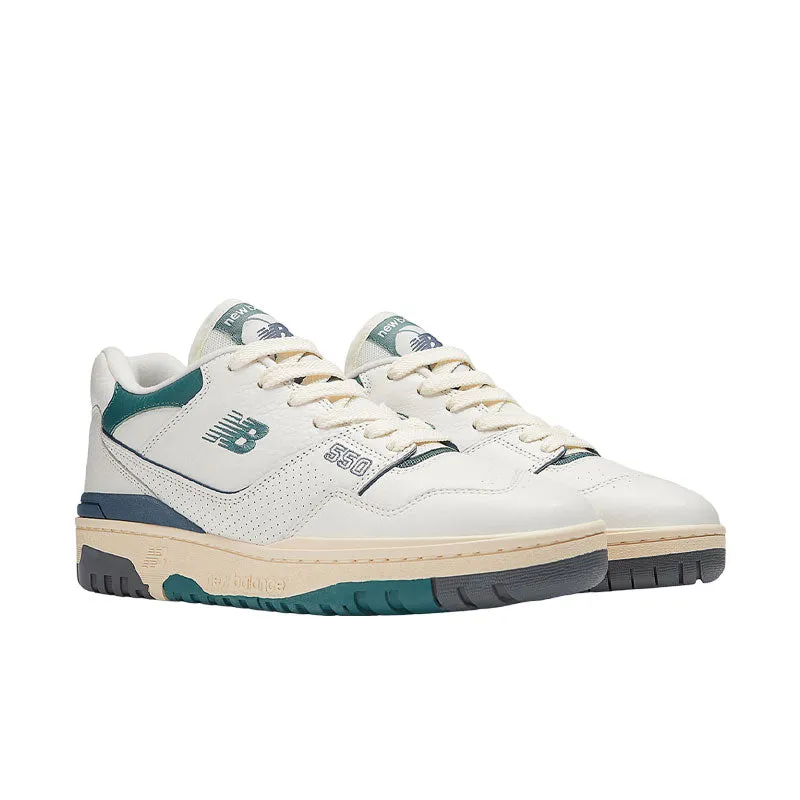 New Balance 550 Mini Logo White Green BB550PTB