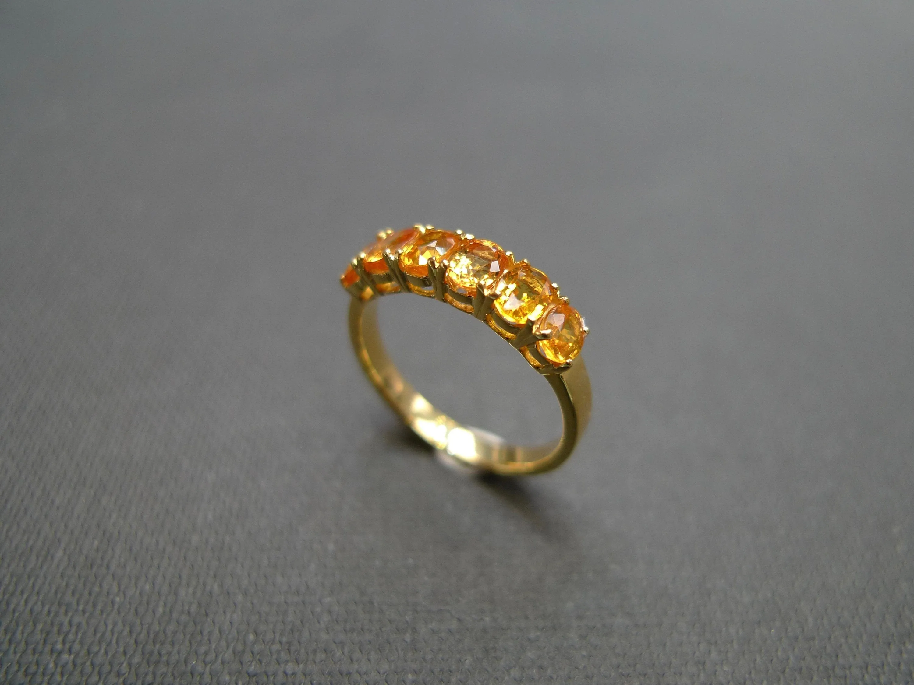 Oval Cut Yellow Sapphire Ring in Yellow Gold