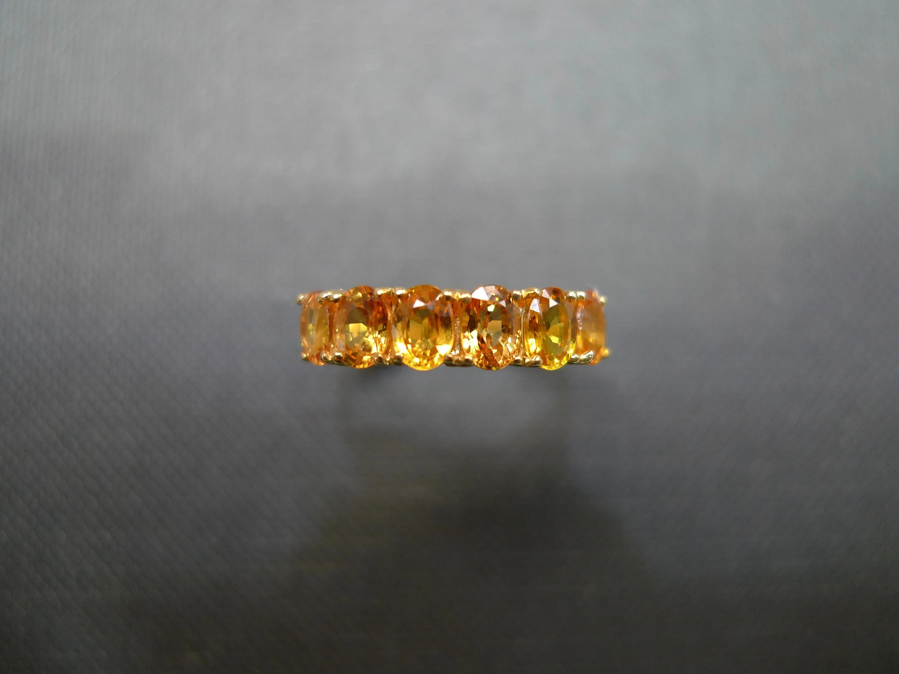 Oval Cut Yellow Sapphire Ring in Yellow Gold