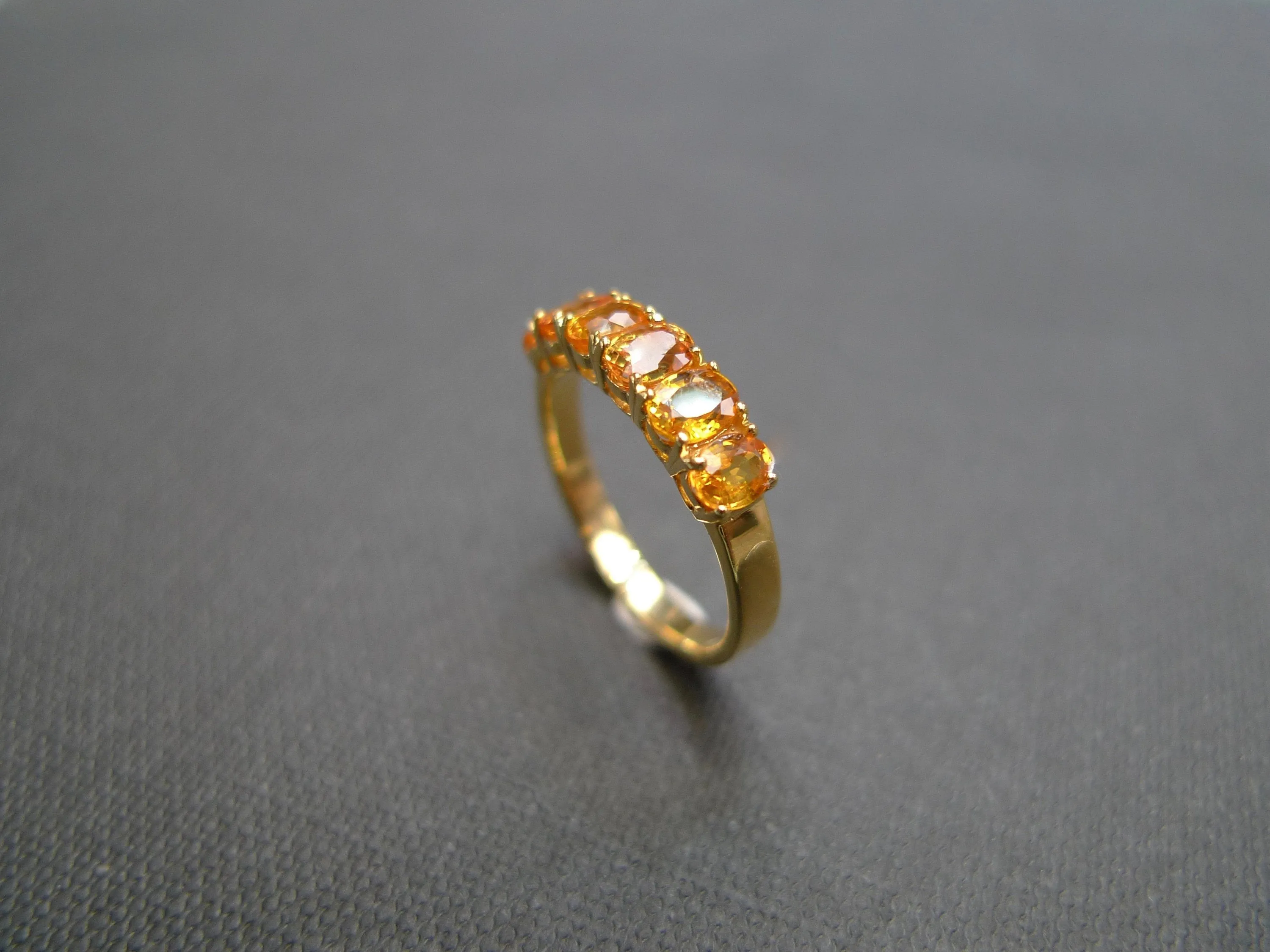 Oval Cut Yellow Sapphire Ring in Yellow Gold