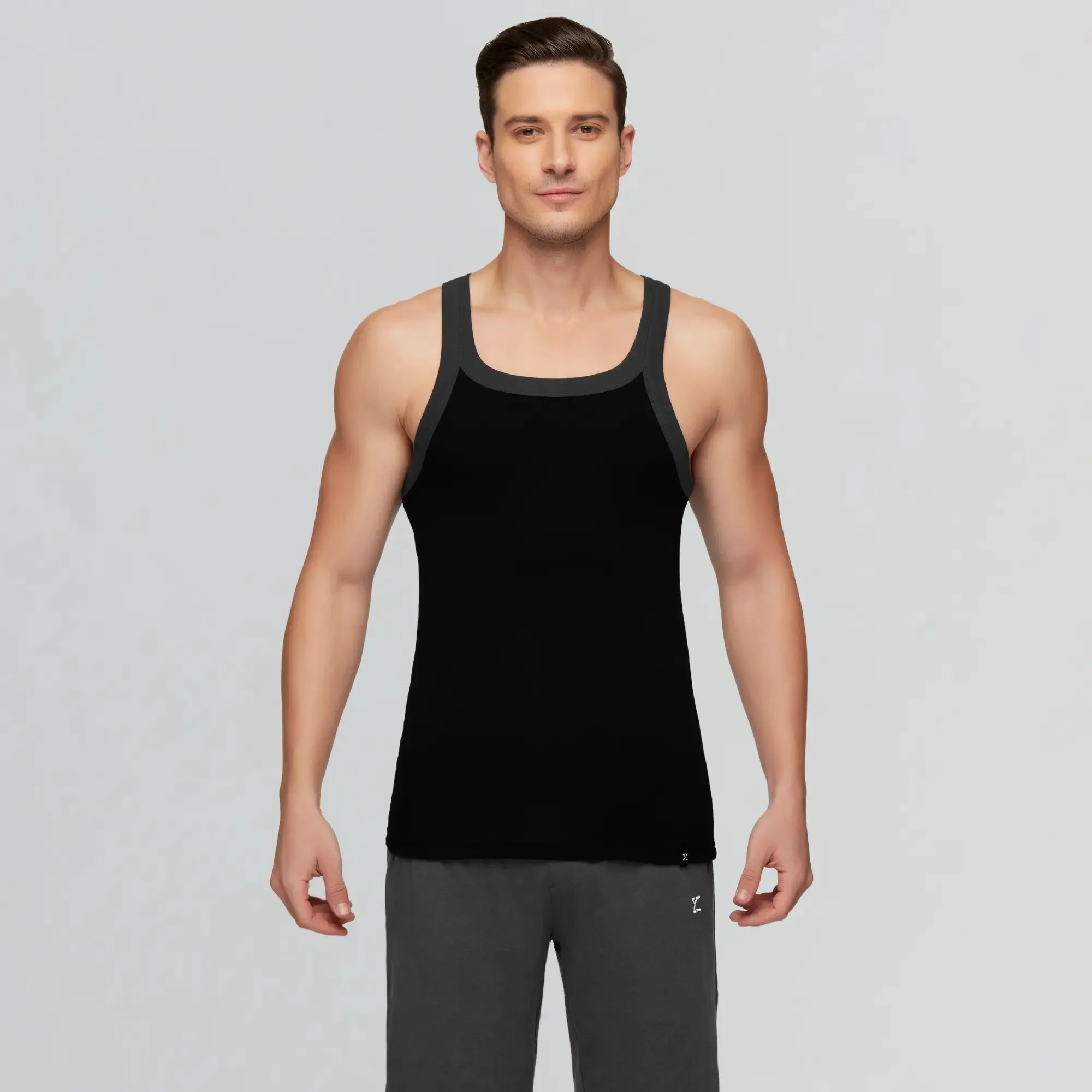 Pace Square Neck Vest Black Knight