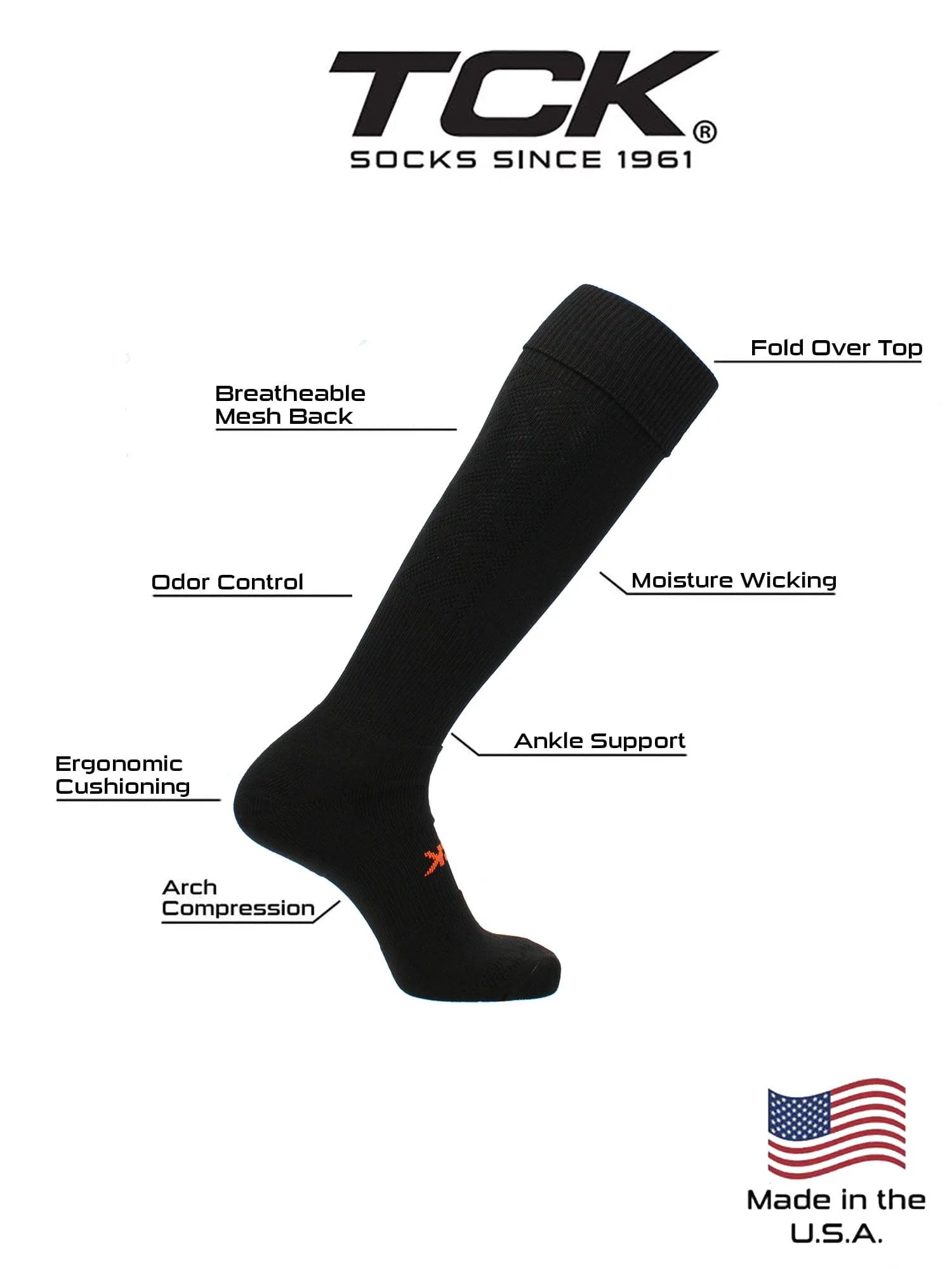 Premier Soccer Sock with Fold Down Top