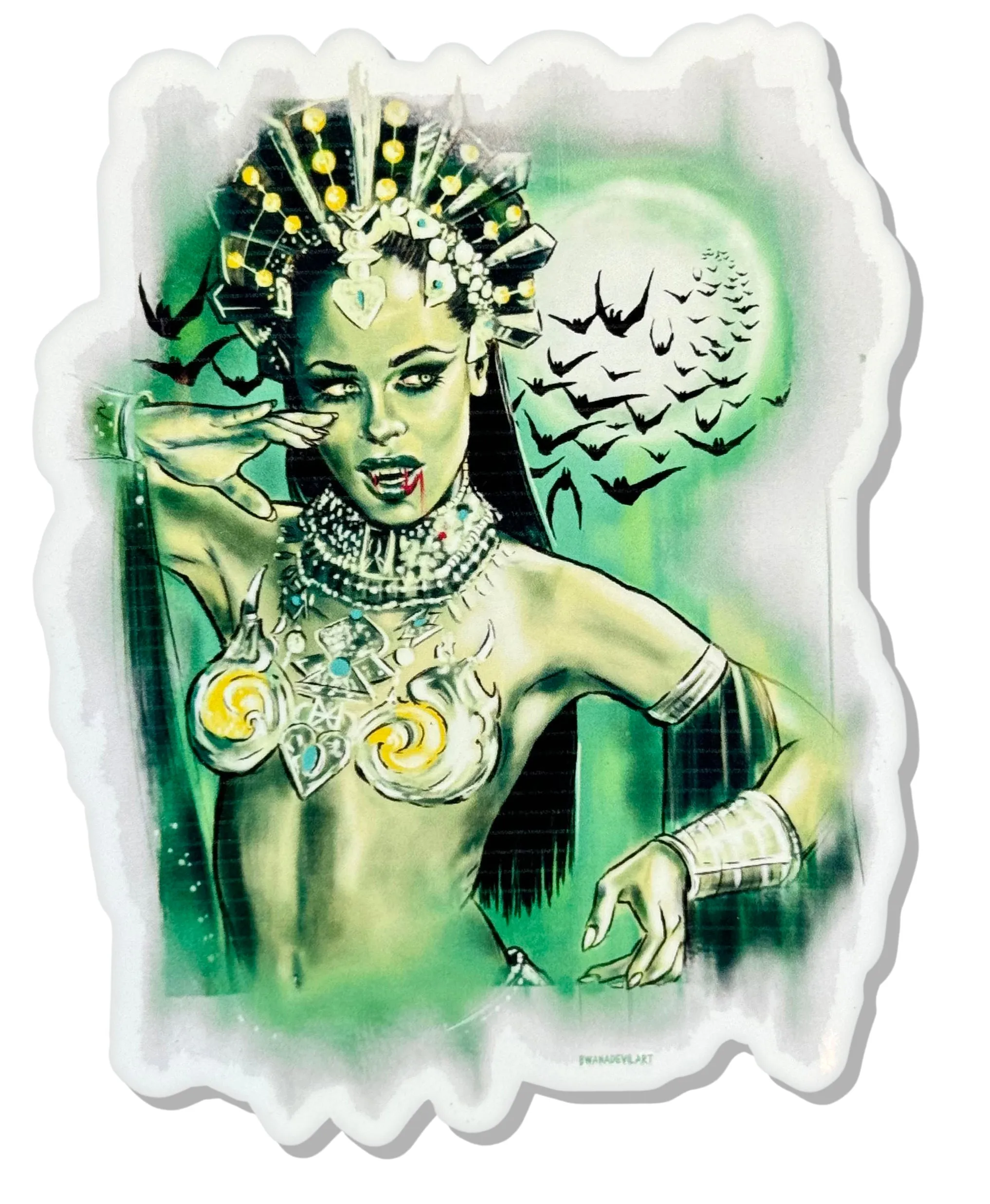 Queen Akasha Cut Vinyl STICKER