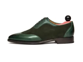 Rainier - MTO - Forest Green Calf / Forest Green Suede - LPB Last - Single Leather Sole