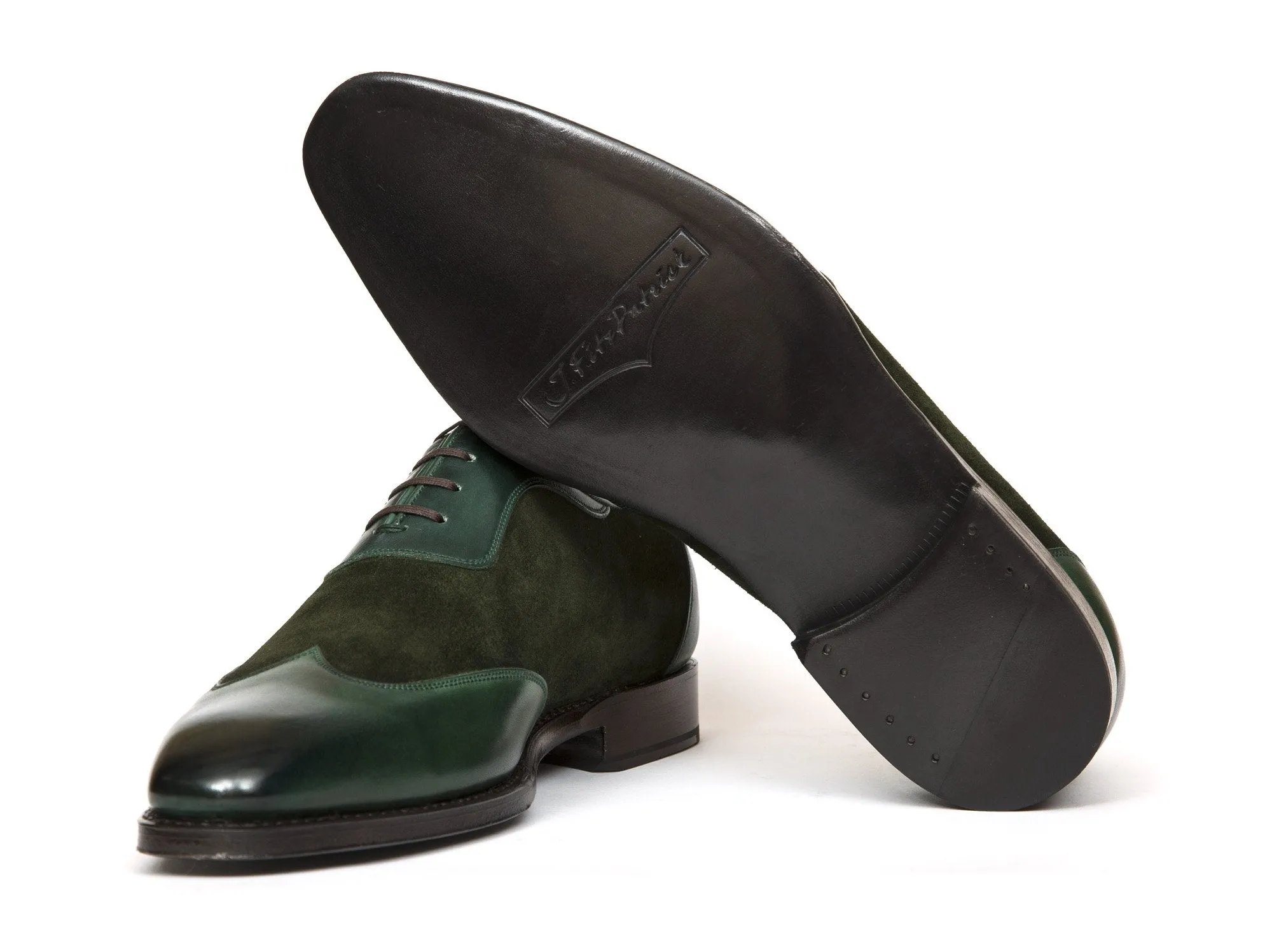 Rainier - MTO - Forest Green Calf / Forest Green Suede - LPB Last - Single Leather Sole