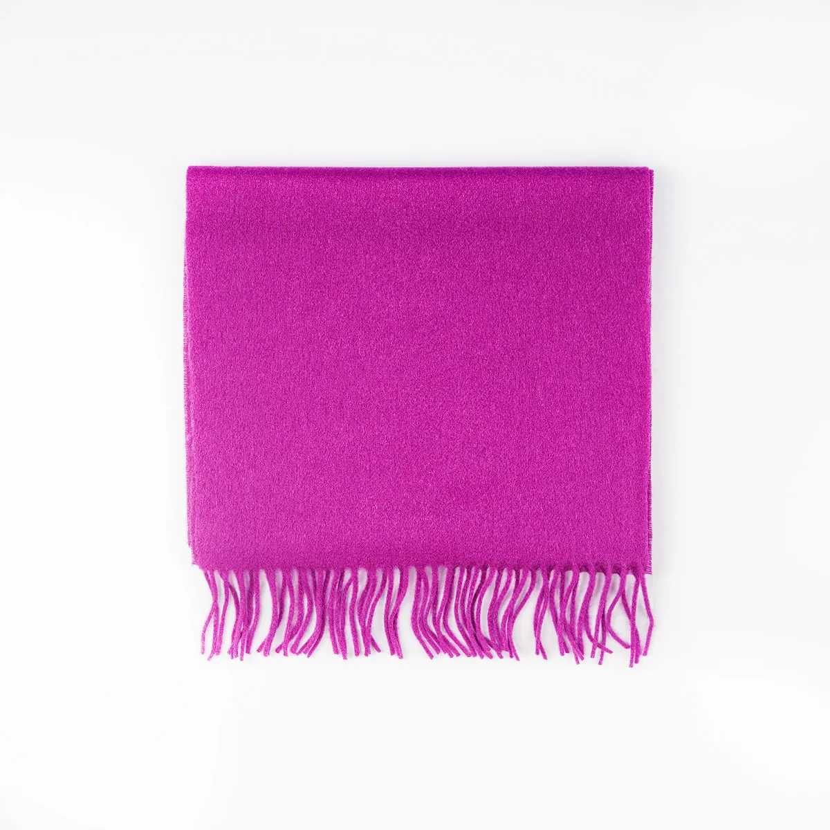 Scarf - Wool Cashmere Purple Plain