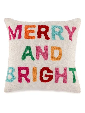 Shiraleah "Merry & Bright" Pillow, Multi