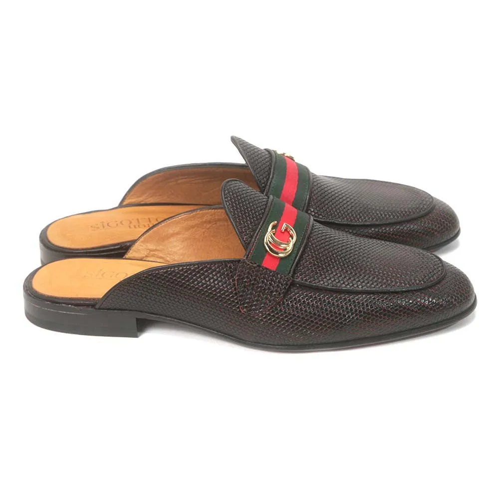 Sigotto Uomo 6172 Brown Leather Slip-on with leather sole