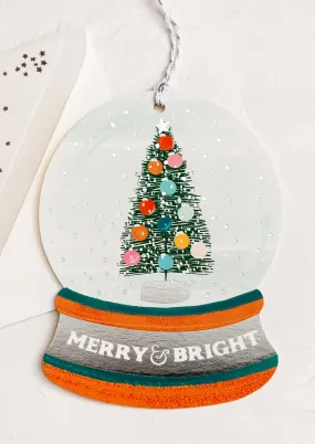 Snow Globe Ornament Card