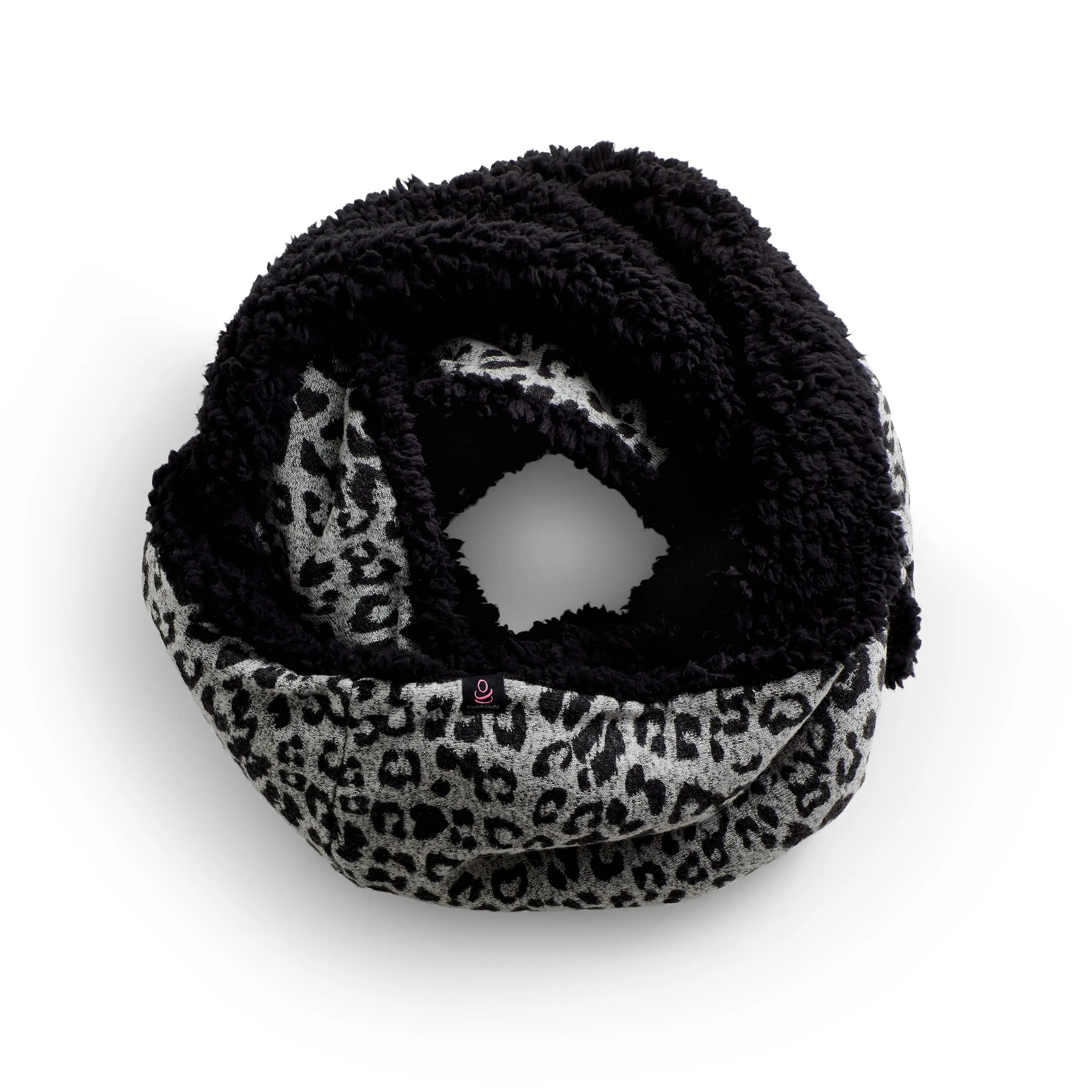 SoftKnit Infinity Scarf with Sherpa