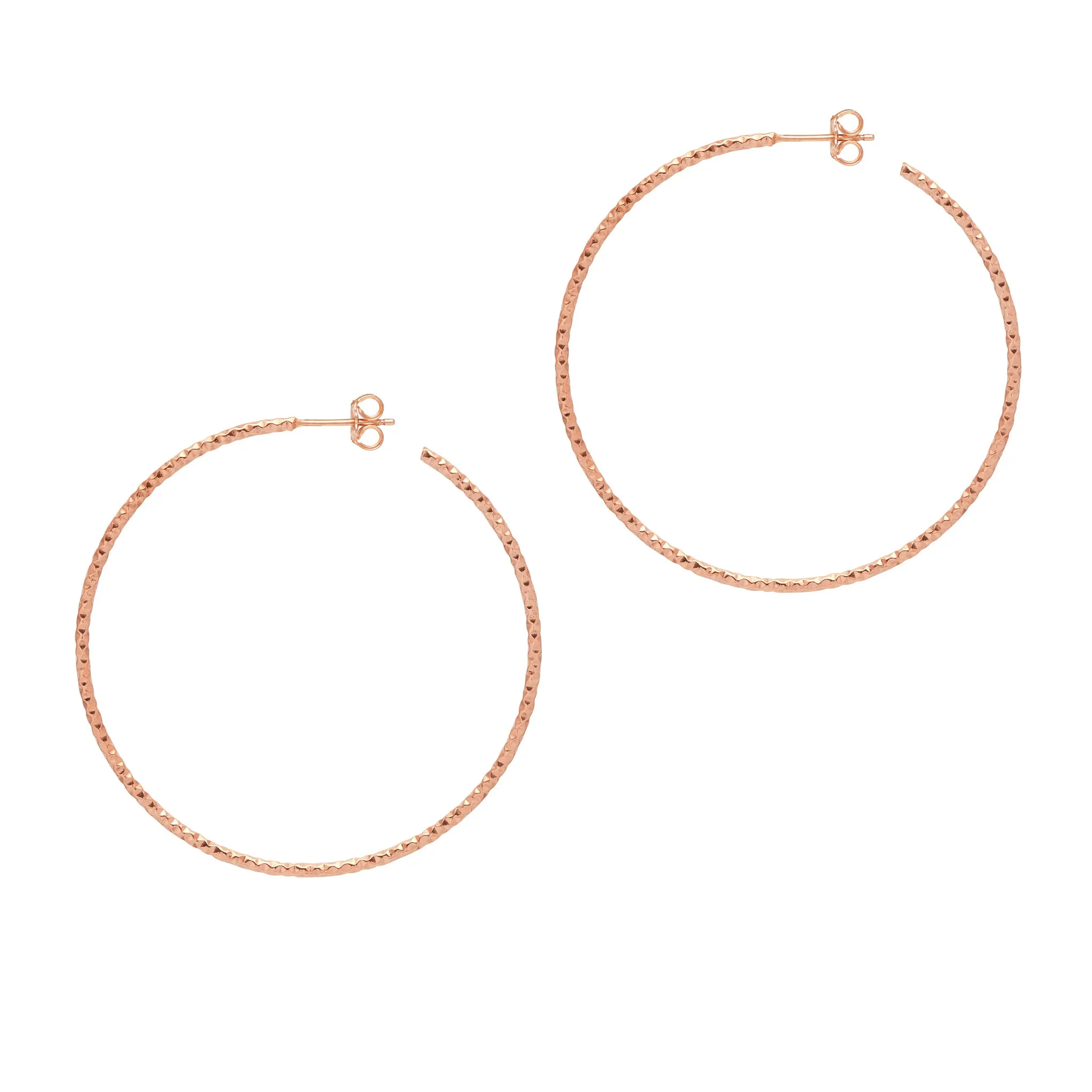 Sparkling Sardegna Hoop Earrings - Gold (2 x sizes)