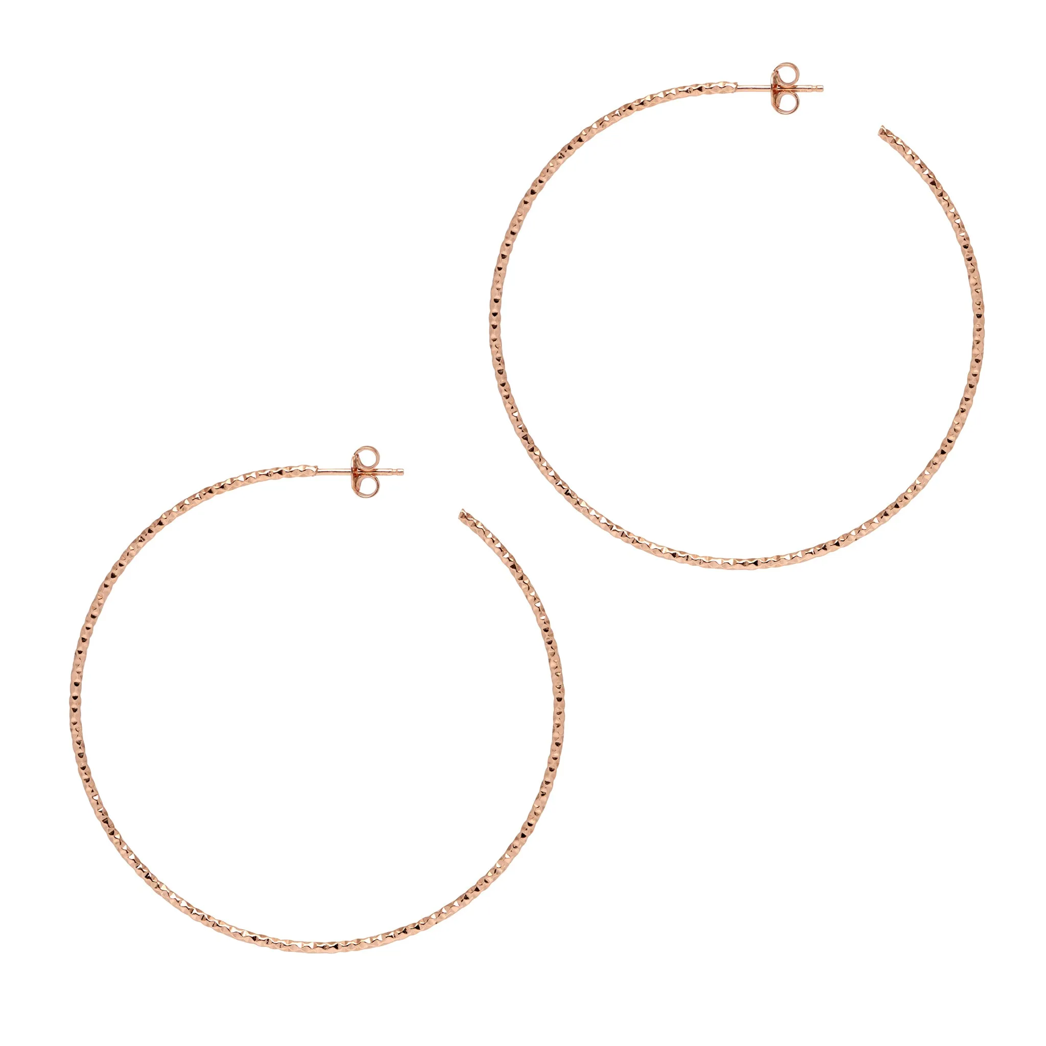 Sparkling Sardegna Hoop Earrings - Gold (2 x sizes)