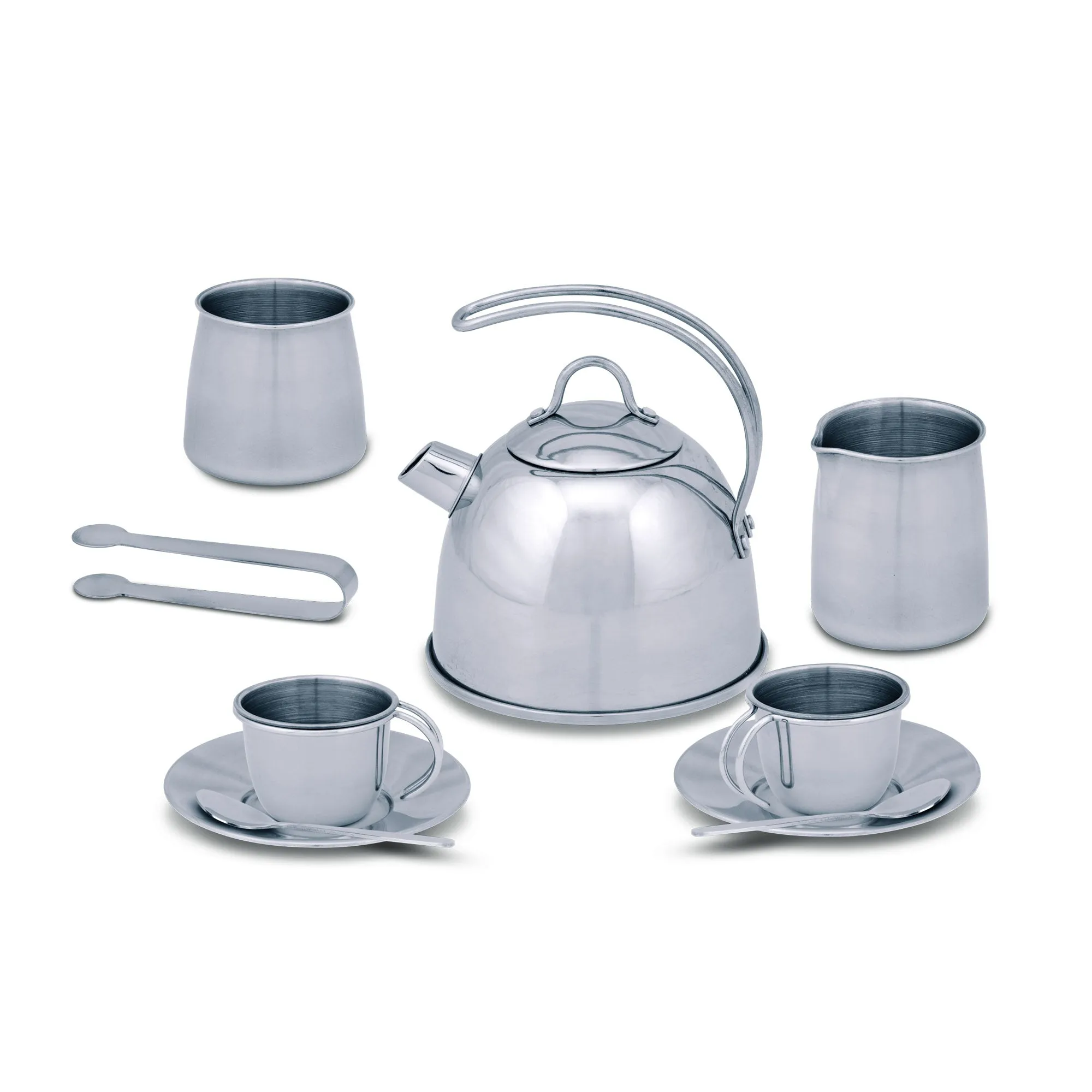 Stainless Steel Tea Set with Storage Stand