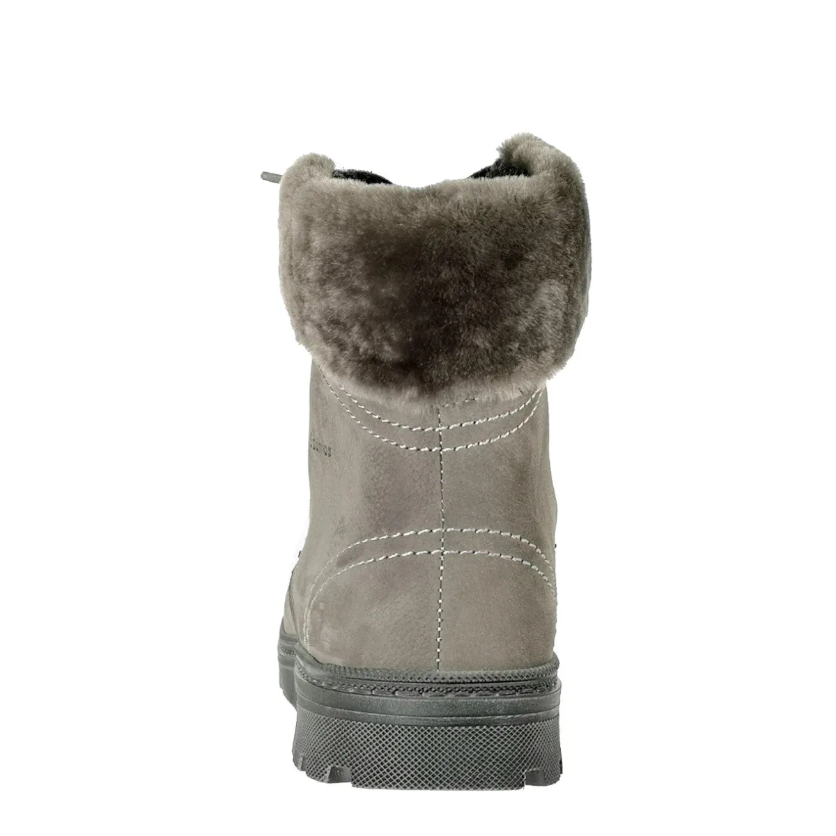 Szamos kid insulated girl boots grey with fur heel liner big kid size