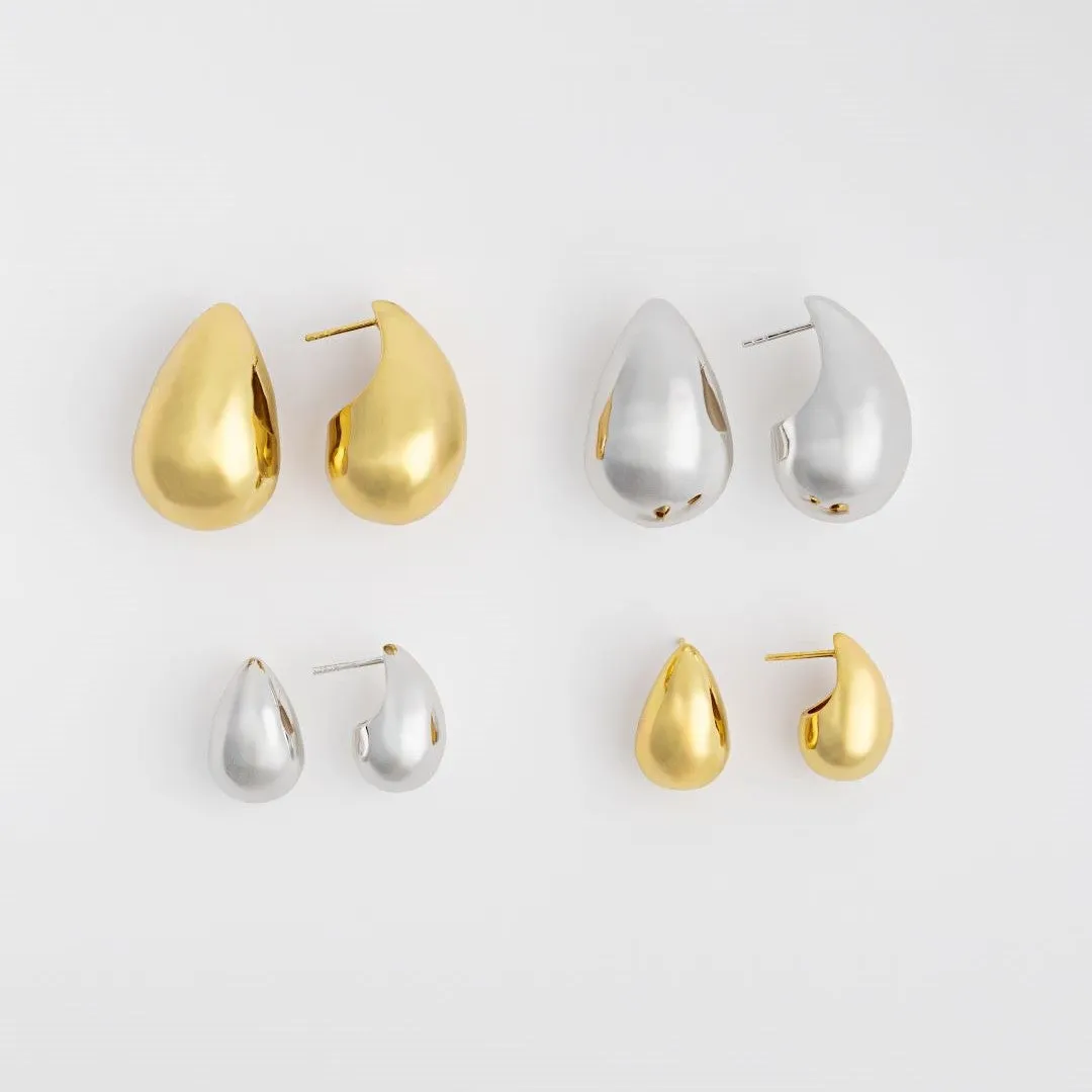 Teardrop Constellation Gold 20mm Stud Earrings